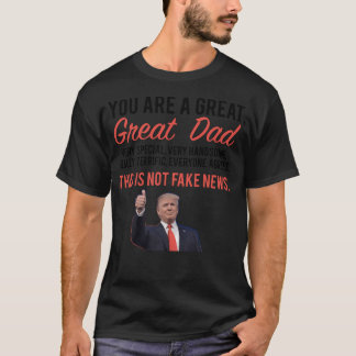 Pap Vakantie Cadeau Vaderdag Donald Trump T-shirt