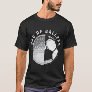Pap van Ballers Funny Golf Soccer Gift van zoon of T-shirt