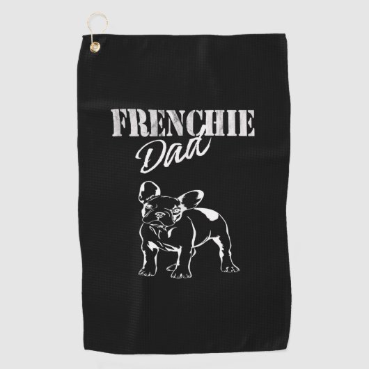 Pap van Cute Frenchie Funny French Bulldog Lovers Golfhanddoek (Voorkant)