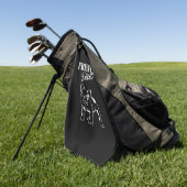 Pap van Cute Frenchie Funny French Bulldog Lovers Golfhanddoek (Groen)