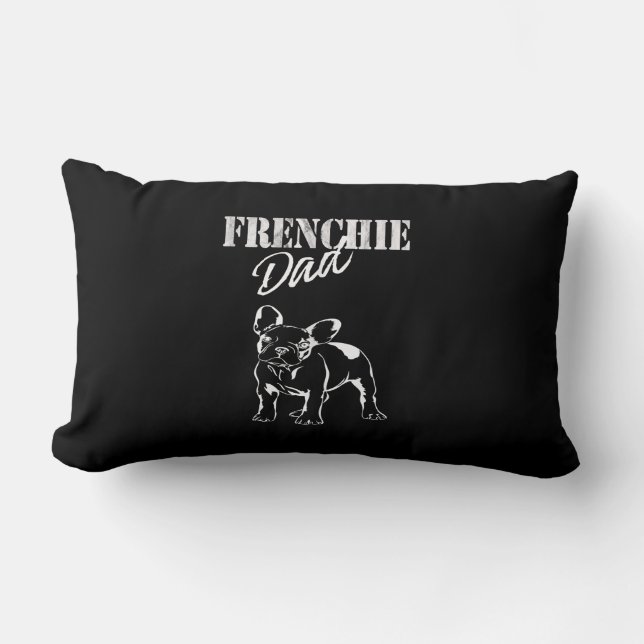 Pap van Cute Frenchie Funny French Bulldog Lovers Kussen (Voorkant)
