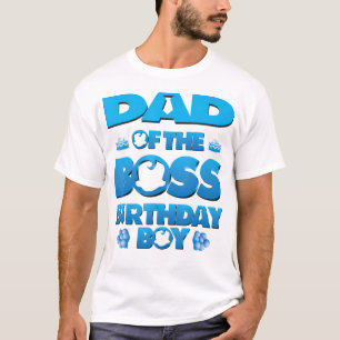 Pap van de baas verjaardagsjongen Baby familiefees T-shirt