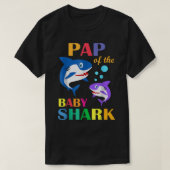 Pap van de Baby-vogelhaaienpap kerstmis T-shirt (Design voorkant)