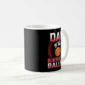 Pap van de Basketball Bday Celebratio Koffiemok (Voorkant rechts)