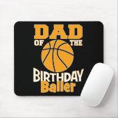 Pap van de Birthday Baller Basketball Muismat (Met muis)