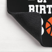 Pap van de Birthday Boy Basketball Basketbal Muismat (Hoek)