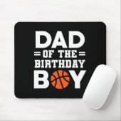 Pap van de Birthday Boy Basketball Basketbal Muismat (Met muis)