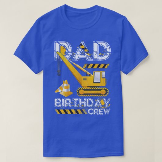 Pap van de Birthday Boy Construction Crew Birthday T-shirt (Design voorkant)