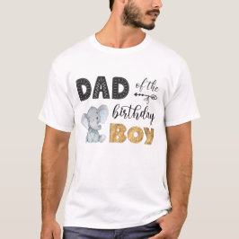 Pap van de Birthday Boy Elephant T-Shirt