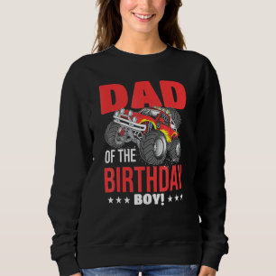 Pap van de Birthday Boy Monster Truck Birthday Par Trui