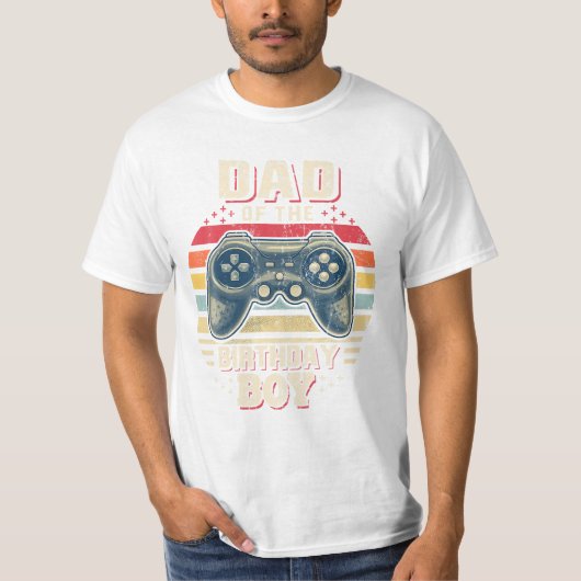 Pap van de Birthday Boy T-shirt (Voorkant)
