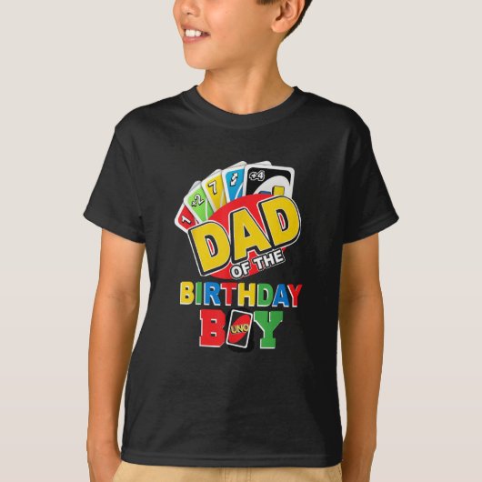 Pap van de Birthday Boy T-shirt (Voorkant)