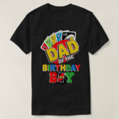 Pap van de Birthday Boy Uno Papa vader 1st T-shirt (Design voorkant)