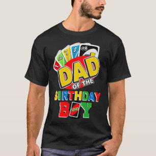Pap van de Birthday Boy Uno Papa vader 1st T-shirt