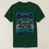 Pap van de Birthday Boy Video Gamer Birthday Party T-shirt (Design voorkant)