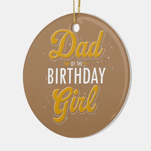 Pap van de 'Birthday Girl Party'-feestdag papa Keramisch Ornament (Links)
