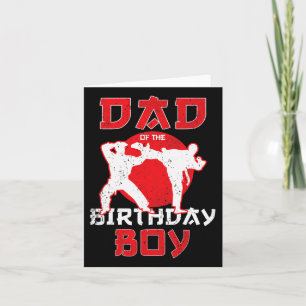 Pap van de Birthday Karate Taekwondo Boy Martial A Kaart