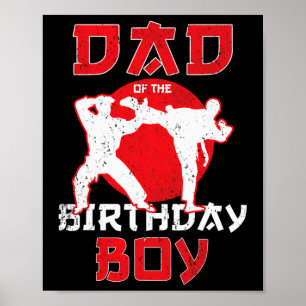 Pap van de Birthday Karate Taekwondo Boy Martial A Poster