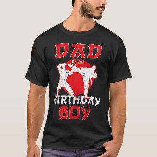 Pap van de Birthday Karate Taekwondo Boy Martial A T-shirt