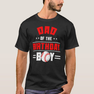 Pap van de dag van de geboorte peuter Baseball The T-shirt