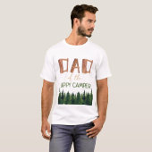 Pap van de gelukkige Camper Birthday T-shirt (Voorkant volledig)
