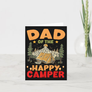 Pap van de Happy Camper Eerste Verjaardag Camping Kaart