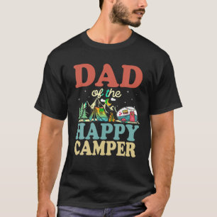 Pap van de Happy Camper Eerste Verjaardag Camping  T-shirt