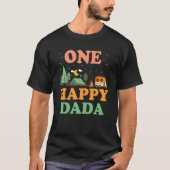 Pap van de Happy Camper One Happy Dada Camping T-shirt (Voorkant)