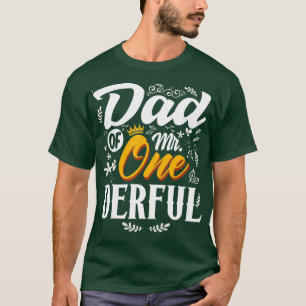 Pap van de heer Onederful 1st Birthday First Derfu T-shirt