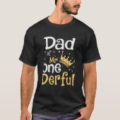 Pap van de heer Onederful 1St Birthday One-Derful  T-shirt (Voorkant)