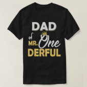 Pap van de heer Onederful 1St. Birthday OneDerful T-shirt (Design voorkant)