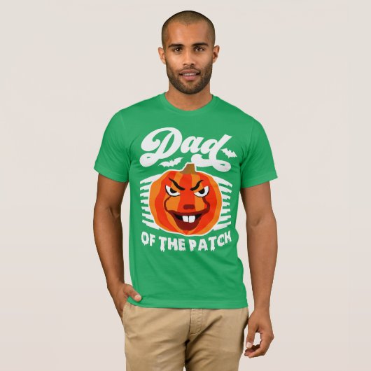 Pap van de patch - Grappige Spooky Pumpkin Hallowe T-shirt (Voorkant volledig)