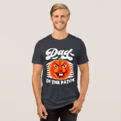 Pap van de patch - Grappige Spooky Pumpkin Hallowe Tri-Blend Shirt (Voorkant volledig)