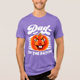 Pap van de patch - Grappige Spooky Pumpkin Hallowe Tri-Blend Shirt
