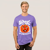 Pap van de patch - Grappige Spooky Pumpkin Hallowe Tri-Blend Shirt (Voorkant volledig)