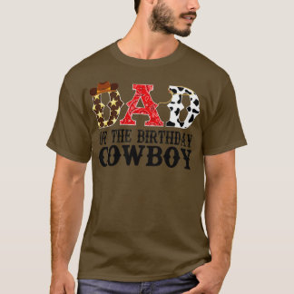 Pap van de Verjaardag Cowboy 1e Verjaardag Cowb T-shirt