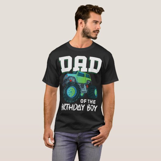Pap van de Verjaardag Jongen Uw Grappig Monster Tr T-shirt (Voorkant volledig)