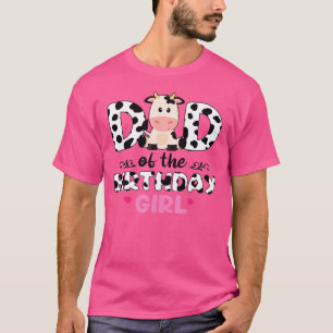 Pap van de verjaardag van de Koe van meisjes Boerd T-shirt