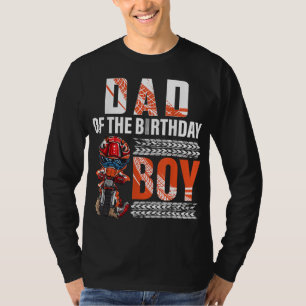 Pap van de Verjaardagsjongen Dirt Bike B-day motor T-shirt