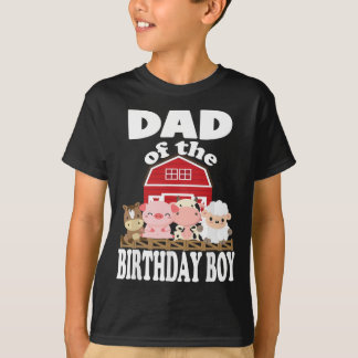 Pap van de Verjaardagsjongen Farming Animals B-day T-shirt