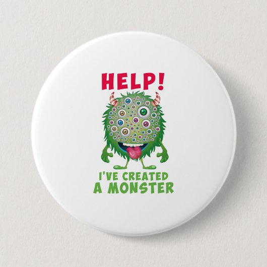 Pap van de verjaardagsjongen Help mij heeft Mon Cr Ronde Button 7,6 Cm (Voorkant)