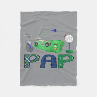 Pap Van De Verjaardagsjongen Hole In One Golf Spor Fleece Deken