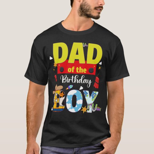 Pap van de Verjaardagsjongen Speelgoed Family Matc T-shirt (Voorkant)