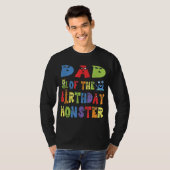 Pap van de verjaardagsmonster Alien Kind B-day par T-shirt (Voorkant volledig)