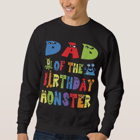 Pap van de verjaardagsmonster Alien Kind B-day par Trui (Voorkant)