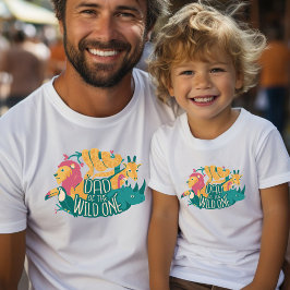Pap van de Wild One Oerwoud Safari Dieren T-shirt