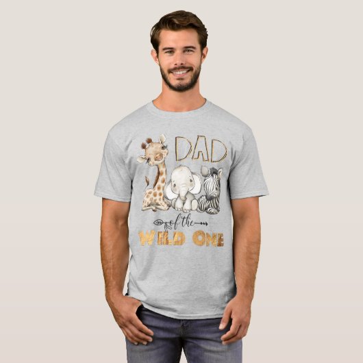 Pap van de Wilde One Gold Foil T-Shirt (Voorkant volledig)