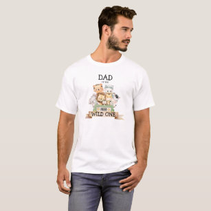 Pap van de Wilde One Oerwoud Safari Birthday T-Shi T-shirt