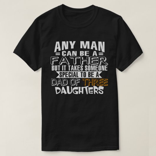 Pap van Drie Daughters T-shirt (Design voorkant)