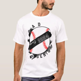 Pap van een 2024 senior honkbal Afstuderen T-shirt